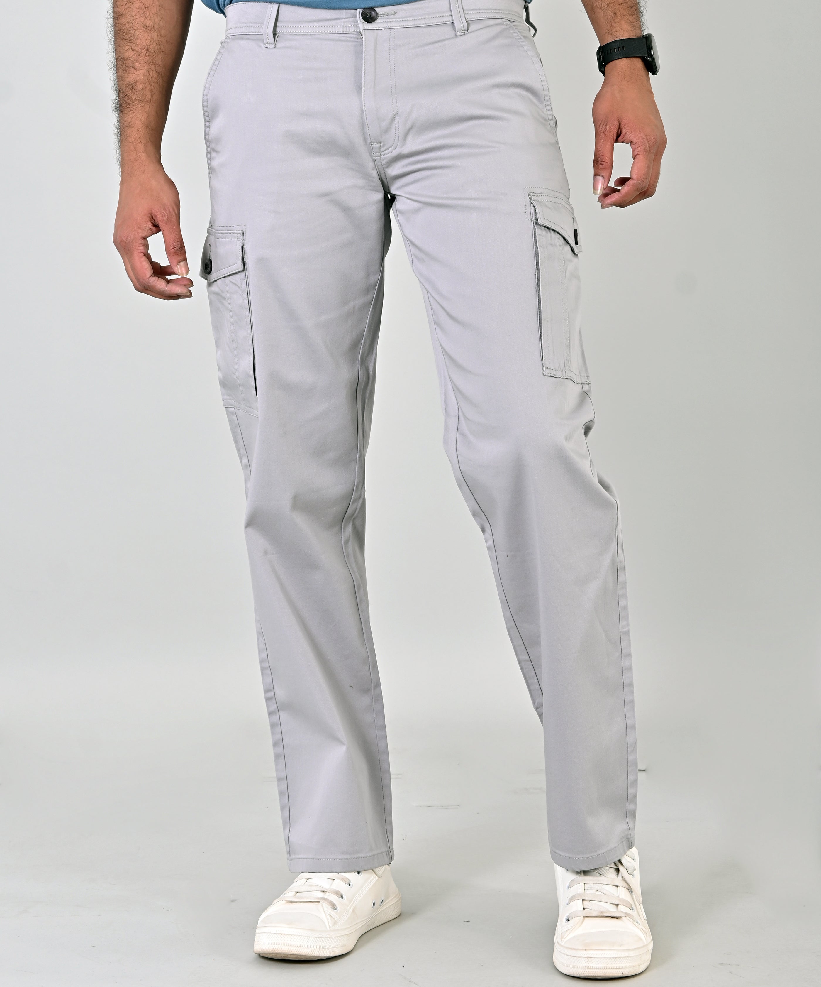 Buy Ephemeral Men's Regular Fit Cotton Cargo Pant (Assorted_L) at Amazon.in